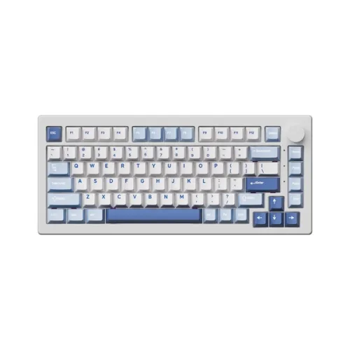 Bàn phím cơ Gaming Rapoo V501-87 RGB | TKL 87 phím, Blue Switch, RGB, USB, Đen Xám Cam