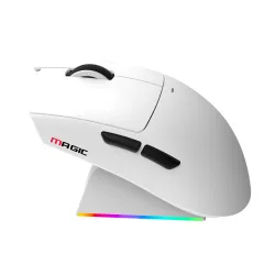 Chuột gaming Magic LDON V3 PRO | 3 Mode, Dock sạc, Trắng - Máy Tính Bàn Đắk Lắk
