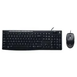 Combo phím chuột văn phòng Logitech MK200 | Có dây, Fullsize, Black - Máy Tính Bàn Đắk Lắk