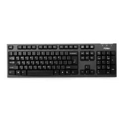 Bàn phím văn phòng Fuhlen L411 USB Black | Full-size, Membrane, chống tràn - Máy Tính Bàn Đắk Lắk