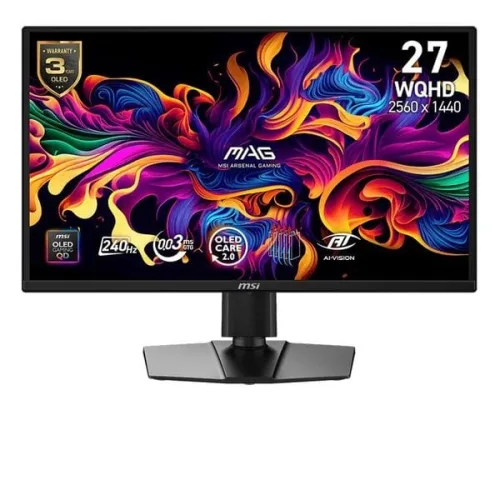 Màn hình Gaming 2K MSI MAG 272QP QD-OLED X24 | 27 inch, WQHD, QD-OLED, 240Hz, 0.03ms