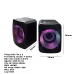 Loa máy tính USB 2.0 R8 SP-07 - Black - 2