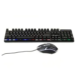 Combo bàn phím và chuột Shipadoo D500 | USB có dây, 104 phím, LED Rainbow, chuột 1000 DPI - Máy Tính Bàn Đắk Lắk