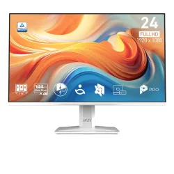 Màn hình Văn phòng MSI PRO MP243W E14 Trắng | 24 inch, Full HD, IPS, 144Hz, Speaker - Máy Tính Bàn Đắk Lắk
