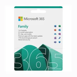 Phần mềm Microsoft 365 Family EP2-36878 | 12 tháng, Dành cho tối đa 6 người, 5 thiết bị/tài khoản, Word, Excel, PowerPoint, 1TB OneDrive - Máy Tính Bàn Đắk Lắk