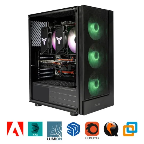 CẤU HÌNH XEON GIÁ LẬP  X99 DUAL  E5 2680 V4  RAM 64GB  SSD 512GB  VGA RX 580 8GB  PSU 650W