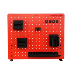 Bảng treo đồ Pegboard HyperWork Aster PG02 | Đỏ - Máy Tính Bàn Đắk Lắk