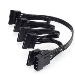 Cáp Chia Nguồn Ổ Cứng HDD-SSD (Từ 4-Pin ra 5 Sata) - Máy Tính Bàn Đắk Lắk