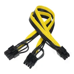 Cáp Nguồn Phụ VGA Từ 6 Pin Sang 2 Cổng 8 Pin (6+2) Male - Máy Tính Bàn Đắk Lắk