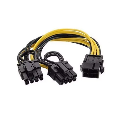 Cáp NguồnTừ Main IC847 =>(Đầu 6 pin Dương => 2 đầu 8 pin Dương)