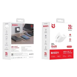 Củ sạc điện thoại Bison BCH542 | Màu trắng, USB-C, 20W - Máy Tính Bàn Đắk Lắk