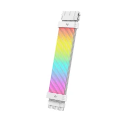 Dây cáp nguồn nối dài Coolmoon Aosor ME210 24 pin ARGB - Trắng | Kèm hub SK3 - Máy Tính Bàn Đắk Lắk