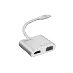 HUB mở rộng kết nối Micropack USB C to 4 Ports VGA Adapter | Silver (MDC-4V-SL) - Máy Tính Bàn Đắk Lắk
