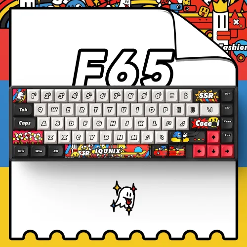 Bàn Phím Cơ IQUNIX F65 Graffiti Diary Wireless Mechanical Keyboard