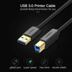 Cáp USB in 3.0 Chuẩn in B dài 2M (US210) Ugreen 10372 - Máy Tính Bàn Đắk Lắk