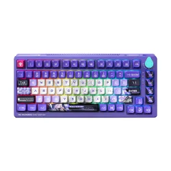 Keyboard Machenike K600T-B82 White Purple Tri-Mode RGB (Shirasaiko) - Máy Tính Bàn Đắk Lắk