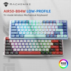 Bàn phím Machenike Air50-B84W Tri-Mode RGB - Máy Tính Bàn Đắk Lắk