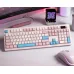 AULA S102 PRO (4760) BÀN PHÍM GIẢ CƠ GAMING 3 MODE (Phiên bản Xanh lá + Be) - 1