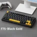 AULA F75 (4890) BÀN PHÍM CƠ GAMING CÓ DÂY (Phiên bản Đen + Xanh đậm + Cam/ Pink switch) - 1