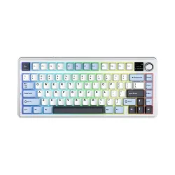 AULA F75 MAX (1158) BÀN PHÍM CƠ GAMING 3 MODE (Phiên bản Xanh + trắng + tím đậm/ Reaper switch) - Máy Tính Bàn Đắk Lắk