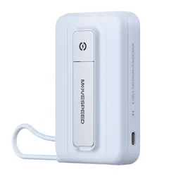 Sạc dự phòng từ tính Movespeed MSP16 22.5W | 10000mAh, Đế dựng, Tích hợp Type C, Blue - Máy Tính Bàn Đắk Lắk