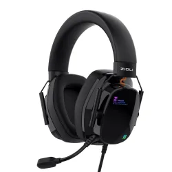 Tai nghe Gaming Zidli ZGH03 Black | 7.1, Driver 50mm, RGB, USB, No Box, Có Dây - Máy Tính Bàn Đắk Lắk