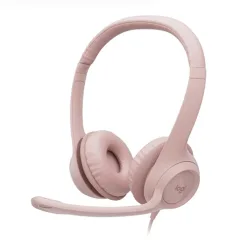 Tai nghe Logitech H390 (981-001282) | Có dây, USB, Headset, Hồng - Máy Tính Bàn Đắk Lắk