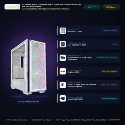 PC GAMING XI ĐỒ HỌA  B760M  I5 13400F  RAM 16GB  SSD 512GB  VGA RTX 3050  6GB  PSU 650W - Máy Tính Bàn Đắk Lắk