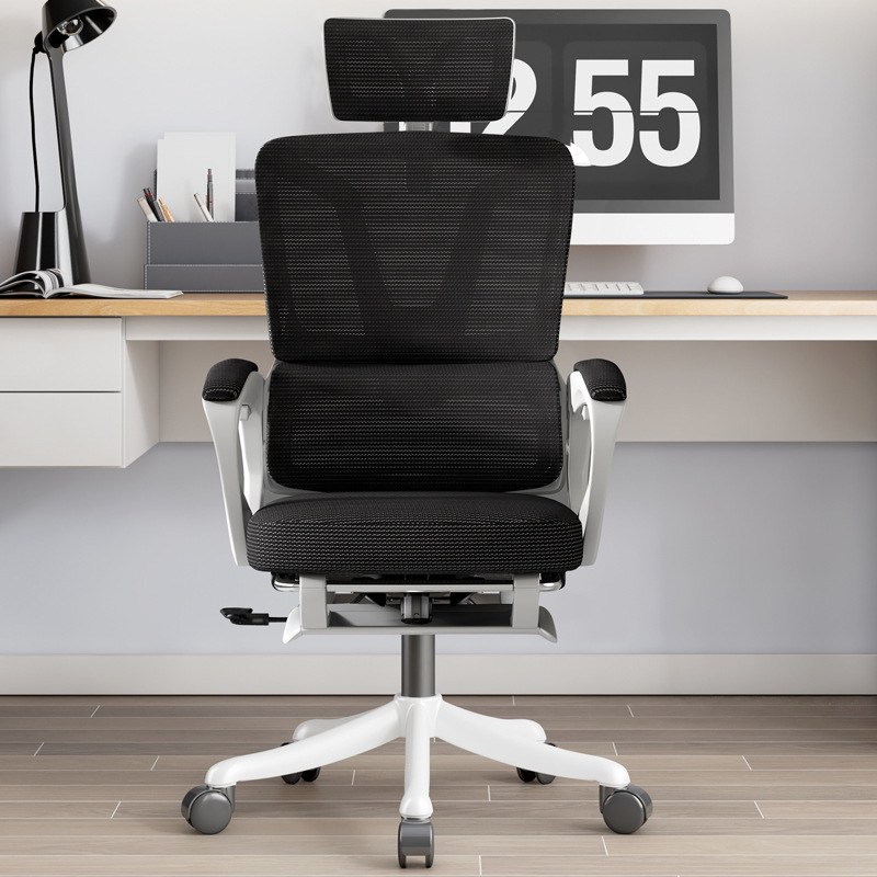 Ghế Công Thái Học EGO-006 BLACK/WHITE BLACK