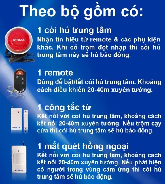 Bộ Chống Trộm đơn Giản tại Daklak (cc07)