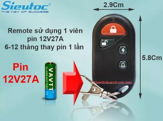 Bộ Chống Trộm đơn Giản tại Daklak (cc07)