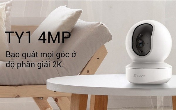 Sở hữu góc quay rộng 360 độ cho hình ảnh 2K sắc nét 