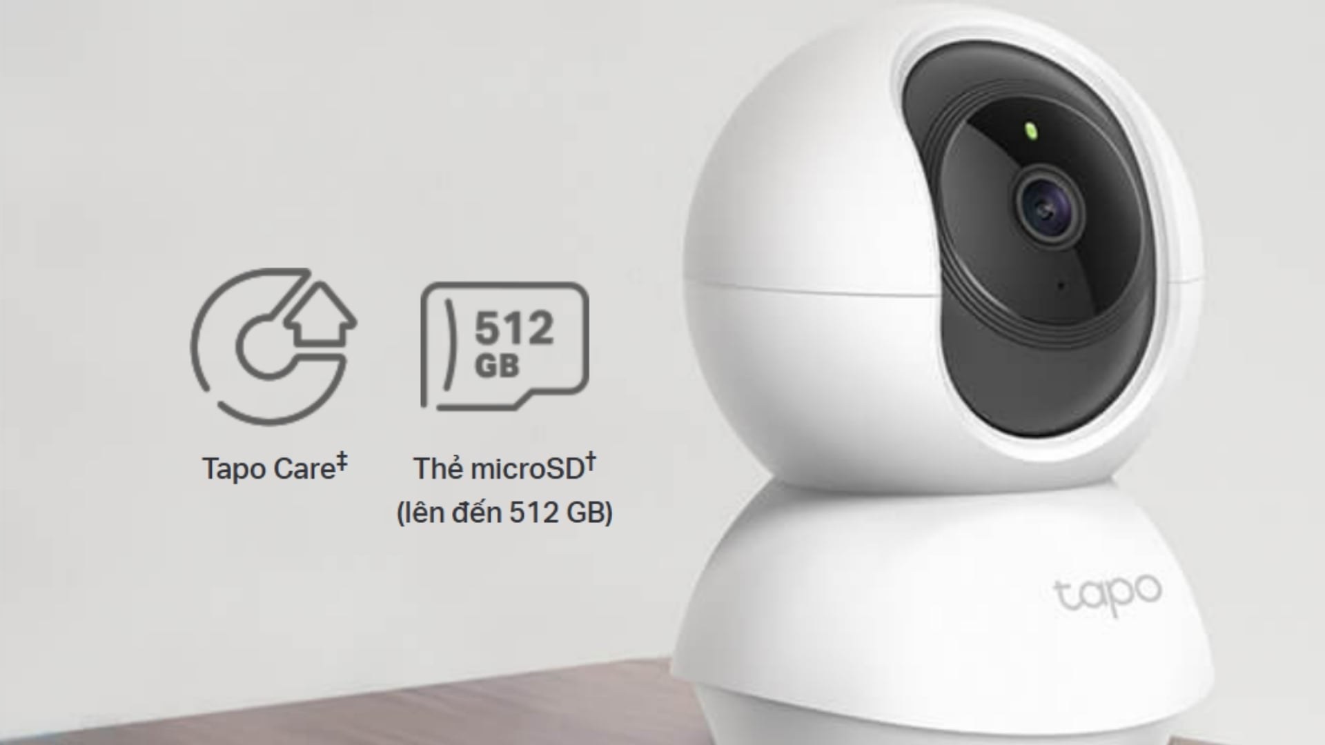 Camera WiFi 360 Độ 2MP TP-Link Tapo C200 - Lưu trữ an toàn