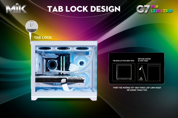 CASE MIK G7 LED STRIP BLACK