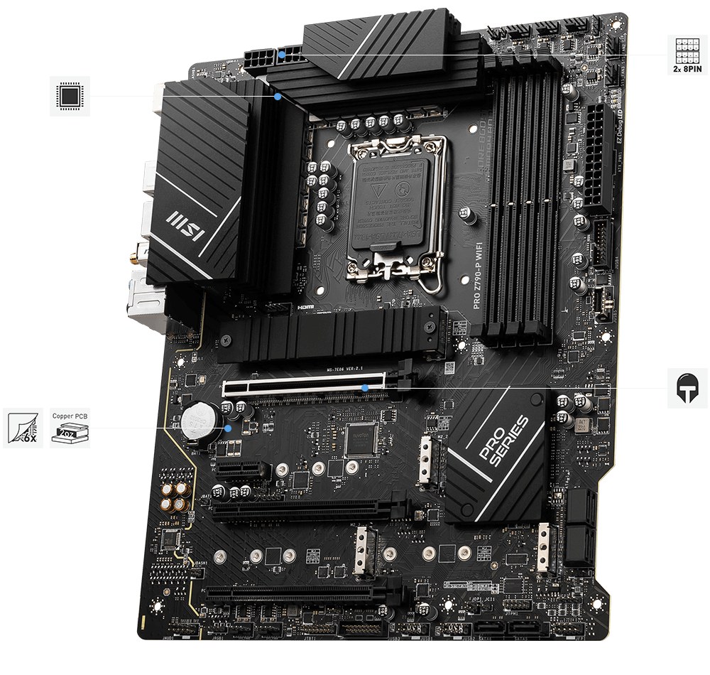 Mainboard MSI Pro Z790-P Wifi DDR5 NEW