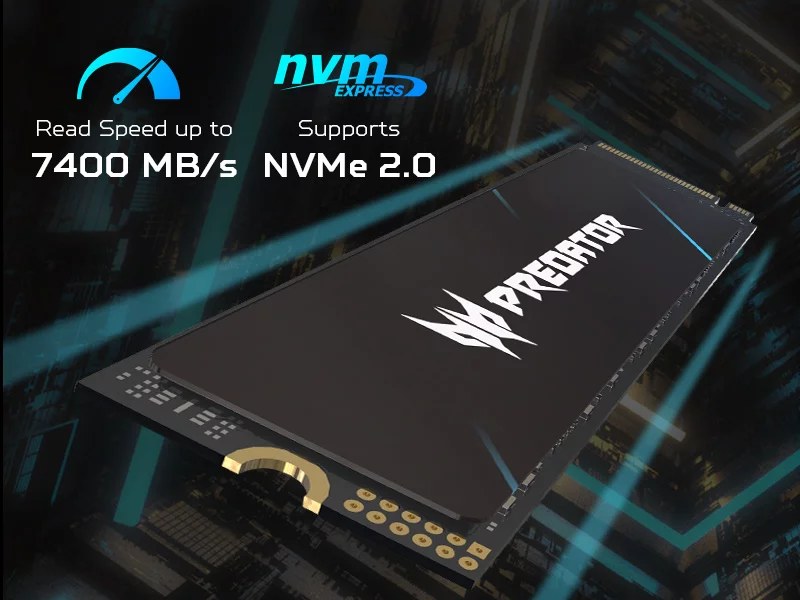 o cung ssd predator gm7 pcie 4 nvme 2