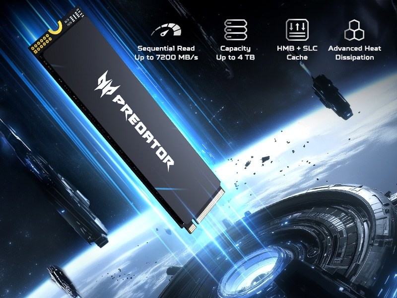 o cung predator gm6 ssd pcie gen 4x4 nvme