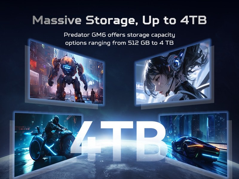 ổ cứng ssd predator gm6 ssd nvme pcie gen4x4 dung luong len den 4tb