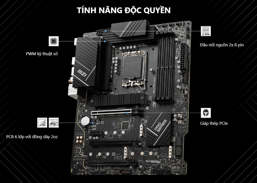 Bo Mạch Chủ Mainboard MSI Pro Z790-P Wifi DDR4