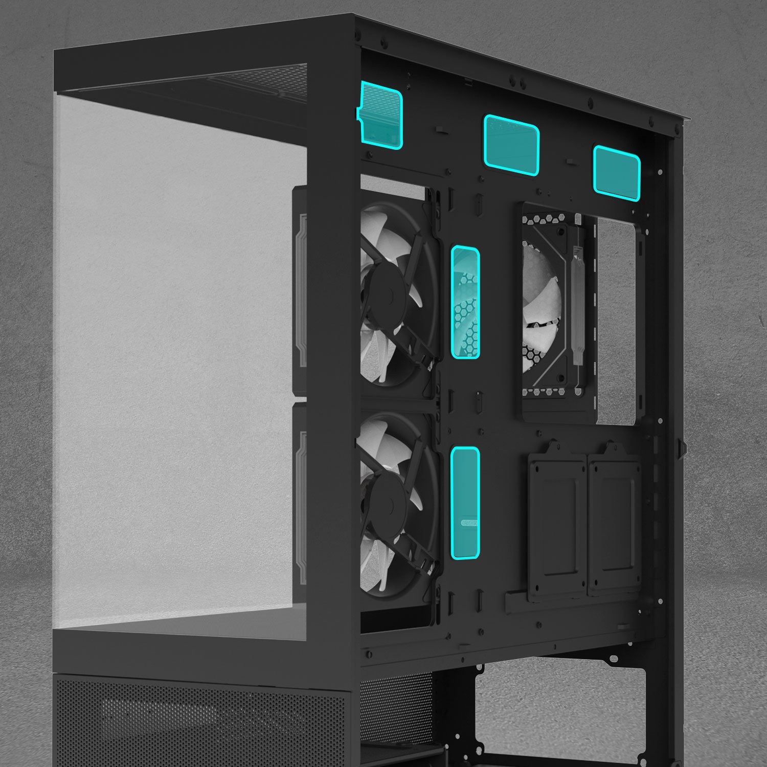 Vỏ case Zalman Chronix V2 (Mid Tower, 3 Fan ARGB 120mm, Màu đen) NEW
