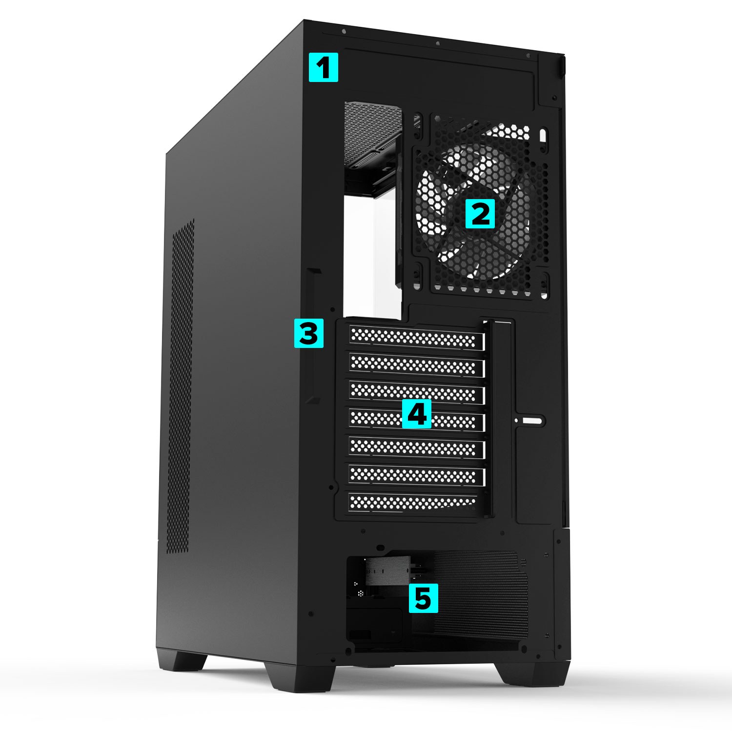 Vỏ case Zalman Chronix V2 (Mid Tower, 3 Fan ARGB 120mm, Màu đen) NEW