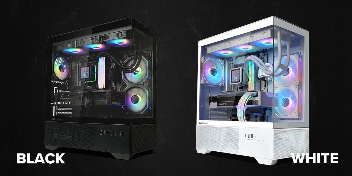 Vỏ case Zalman Chronix V2 (Mid Tower, 3 Fan ARGB 120mm, Màu đen) NEW