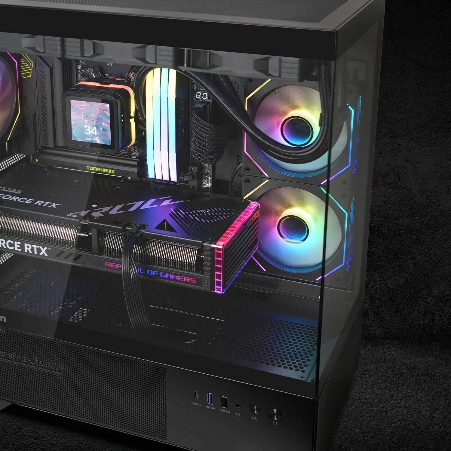 Vỏ case Zalman Chronix V2 (Mid Tower, 3 Fan ARGB 120mm, Màu đen) NEW
