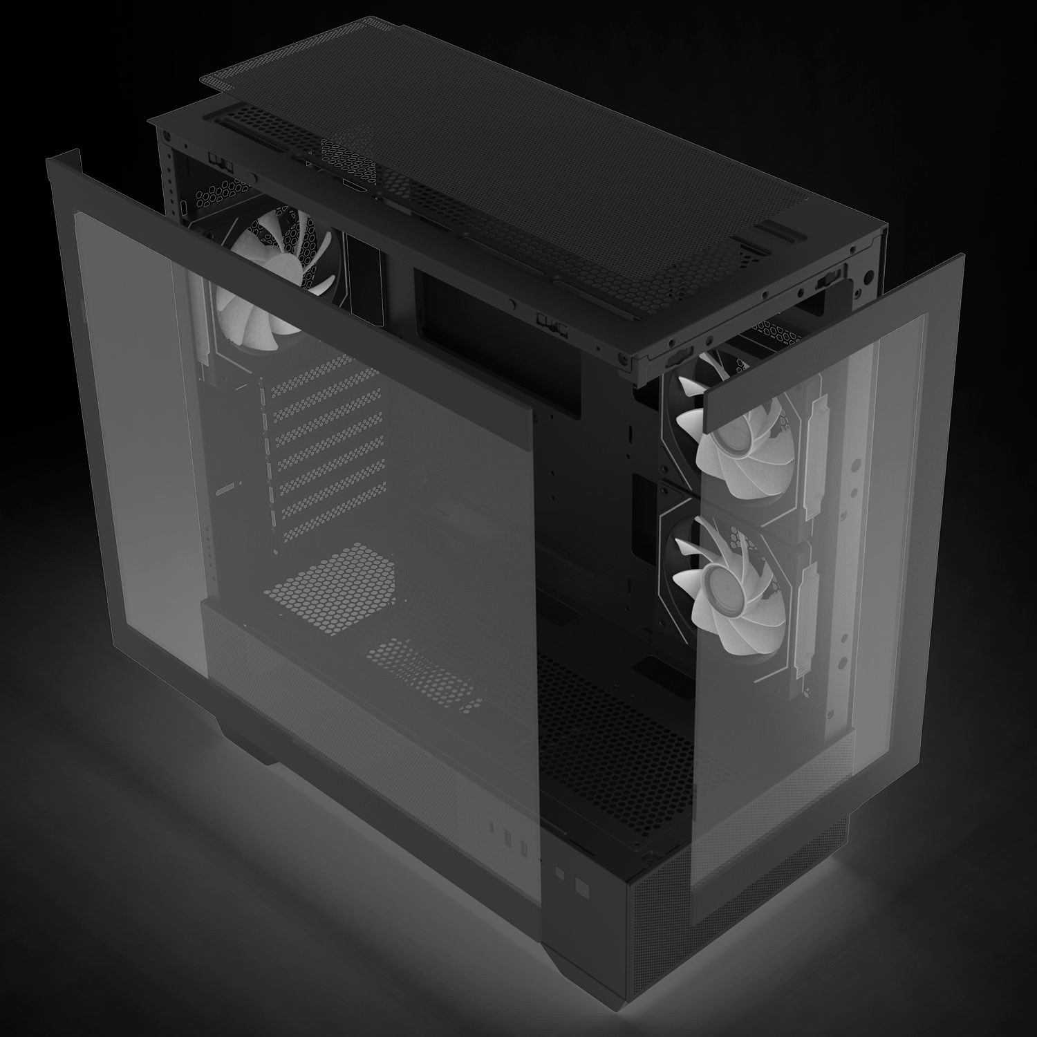 Vỏ case Zalman Chronix V2 (Mid Tower, 3 Fan ARGB 120mm, Màu đen) NEW
