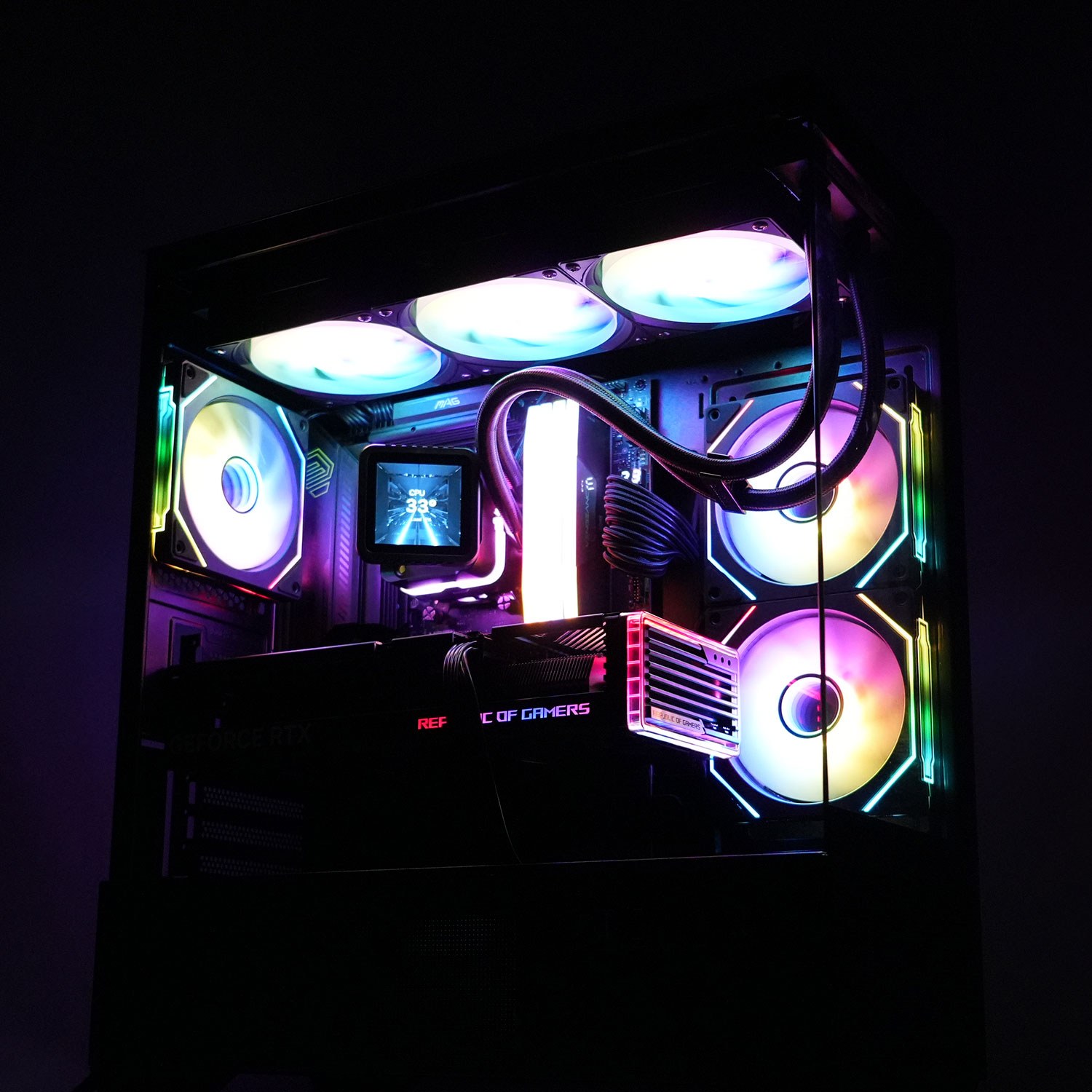 Vỏ case Zalman Chronix V2 (Mid Tower, 3 Fan ARGB 120mm, Màu đen) NEW