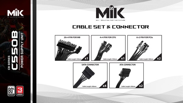 NGUỒN MIK C550B 550W