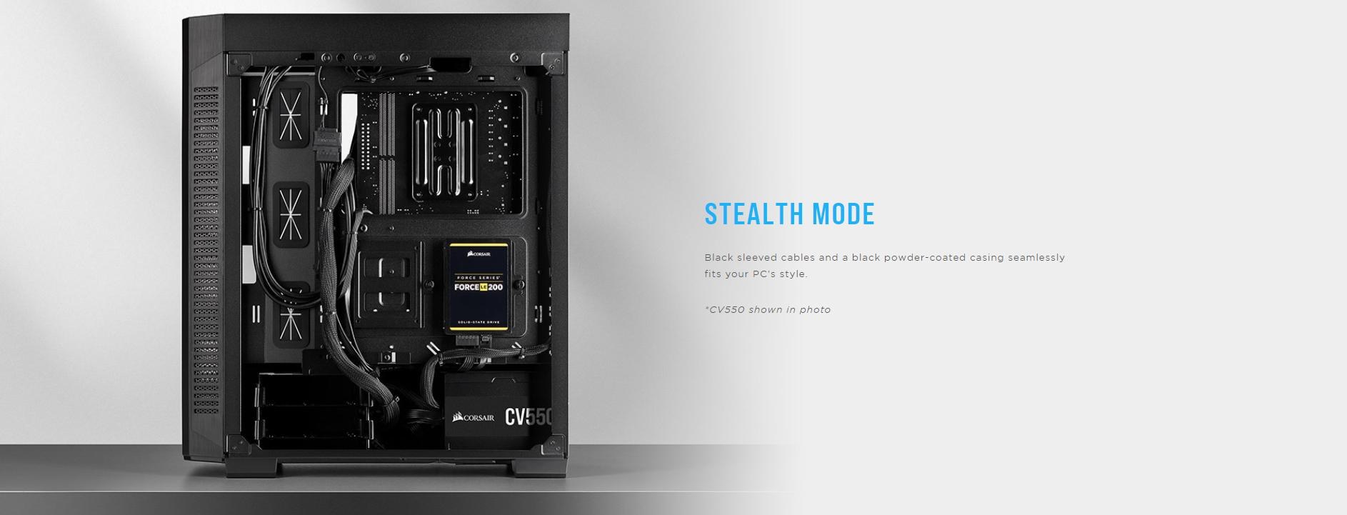 Nguồn Corsair Series CV 450 450W (80 Plus Bronze/Màu Đen) NEW