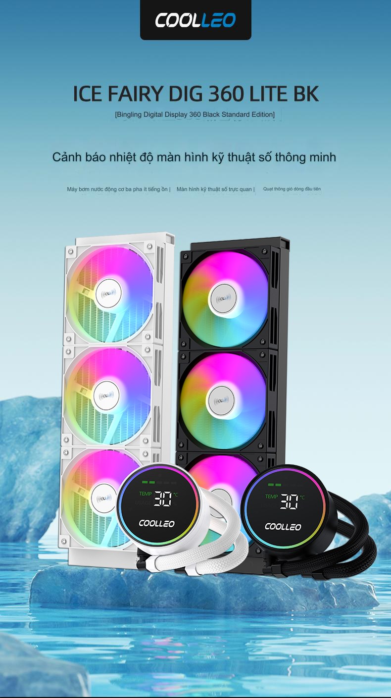 TẢN NHIỆT AIO CPU COOLLEO ICE FAIRY 360 DIG