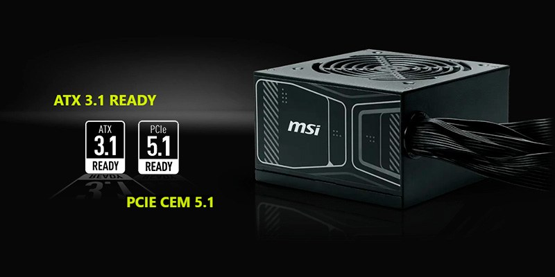 Nguồn MSI MAG A850GN PCIe 5.1 850W 80 Plus Gold