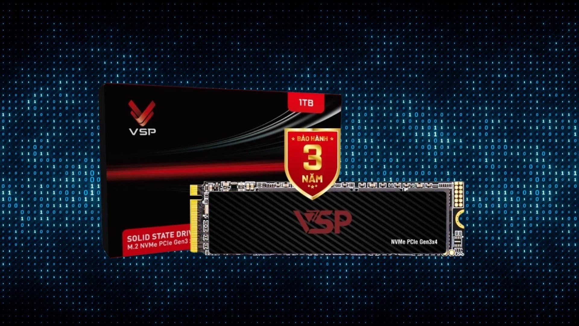 Ổ cứng SSD VSP N 1TB ( PCIe Gen3 x4 NVMe, M.2 2280 (SD05-1TBV200143) ) NEW